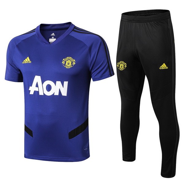 Entrenamiento Manchester United Conjunto Completo 2019-20 Azul